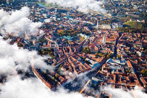 Vilnius arial shot