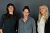 Nevermind Pictures l to r Maggie McLean, Kristen Stewart, Dylan Meyer - photographer Maraide Green